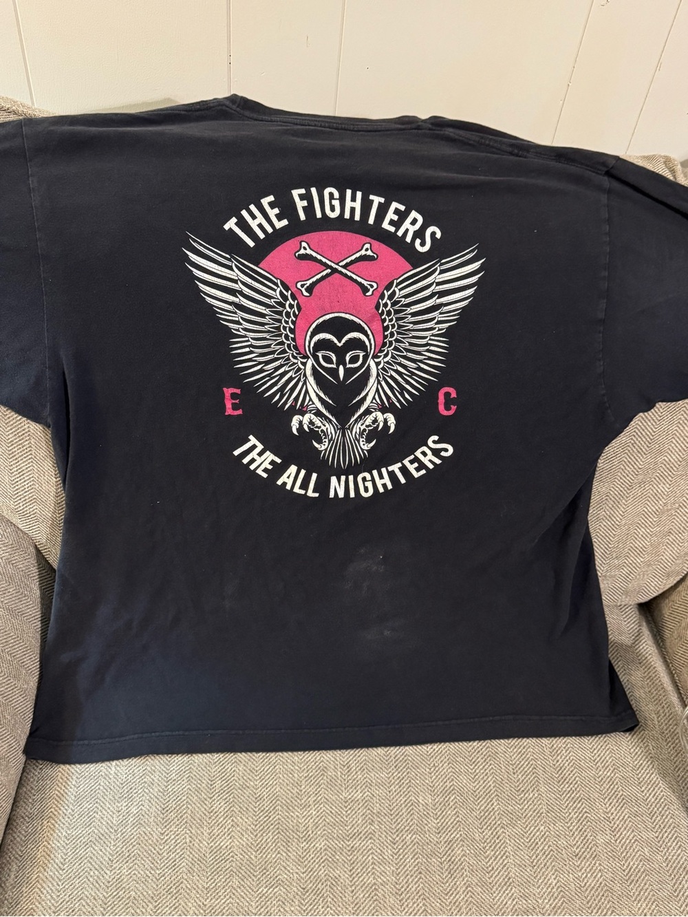 2011 ERIC CHURCH ‘THE FIGHTERS THE ALL-NIGHTERS’ blk unisex S/S concert shirt 2X